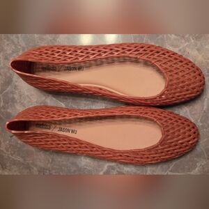 Jason Wu Coral Woven Ballet Flats